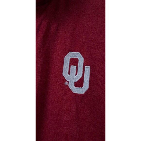 Majestic Section 101 Womens Small 1/4 Zip OU Pullover Oklahoma Sooners Jacket - Picture 4 of 9